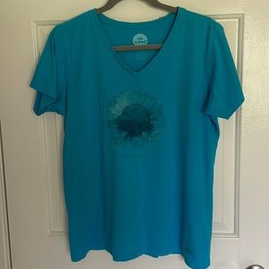 Lot of 4 Life is Good Crusher Tees - size Large